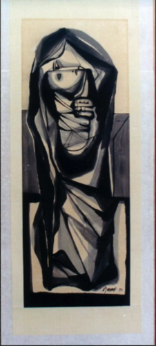 Same poster after conservation Same poster after conservation